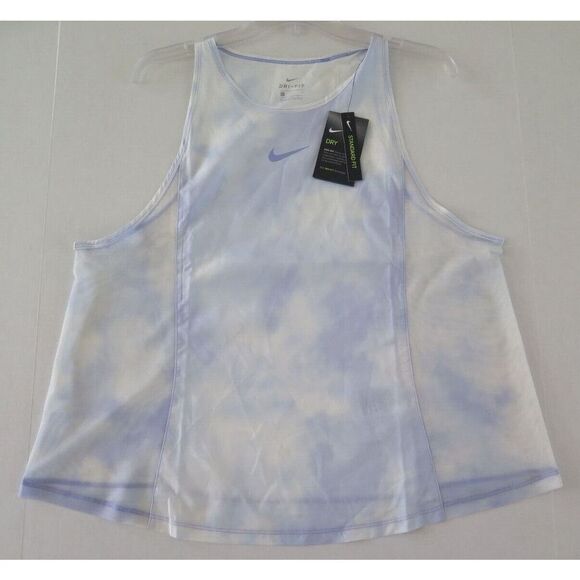 Nike CZ9616 569 Women's Sz L Light Thistle Purple Icon Clash City Sleek Tank Top - Picture 3 of 6